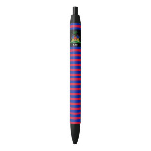 Bolígrafo De Tinta Negra Patriótico de la Bandera de Haití