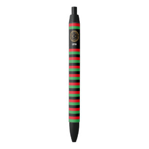 Bolígrafo De Tinta Negra Patriótico de la Bandera de Libia
