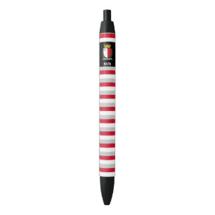 Bolígrafo De Tinta Negra Patriótico de la Bandera de Malta