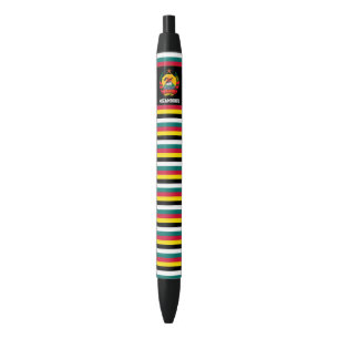 Bolígrafo De Tinta Negra Patriótico de la bandera de Mozambique