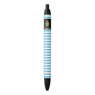 Bolígrafo De Tinta Negra Patriótico de la Bandera de San Marino