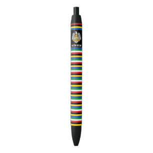 Bolígrafo De Tinta Negra Patriótico de la Bandera de Sudán del Sur