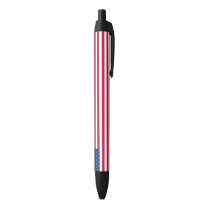 Bolígrafo De Tinta Negra Patriótico Estados Unidos Bandera Americana Estre