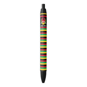 Bolígrafo De Tinta Negra Patriotismo de la bandera de Guinea-Bissau