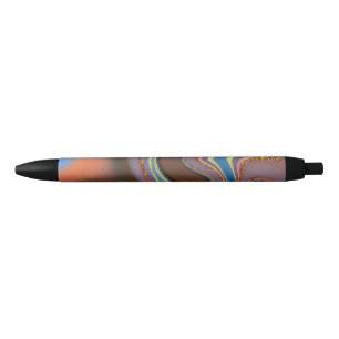 Bolígrafo De Tinta Negra patrón abstracto marrón