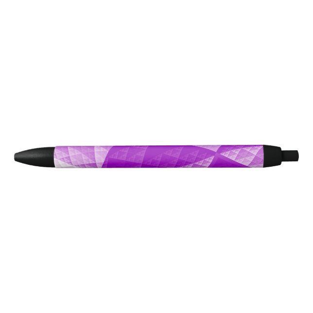Bolígrafo De Tinta Negra Patrón abstracto violeta (Anverso)