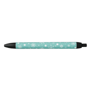 Bolígrafo De Tinta Negra Patrón actual de copos de nieve Cute