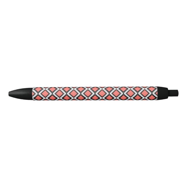 Bolígrafo De Tinta Negra Patrón azteca (Anverso)