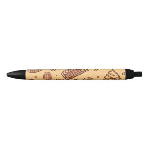 Bolígrafo De Tinta Negra Patrón continuo de panadería