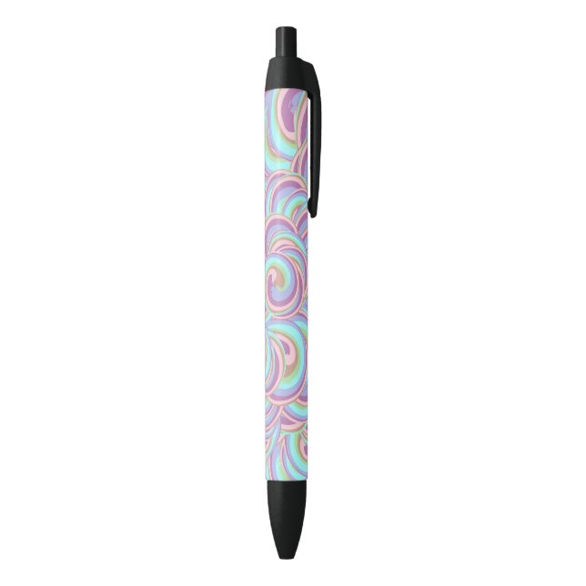 Bolígrafo De Tinta Negra Patrón de burbujas (Parte inferior (Vertical))