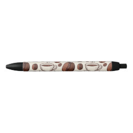 Bolígrafo De Tinta Negra Patrón de café 2