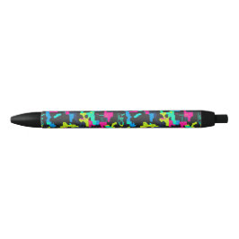 Bolígrafo De Tinta Negra Patrón de Camuflaje Neon