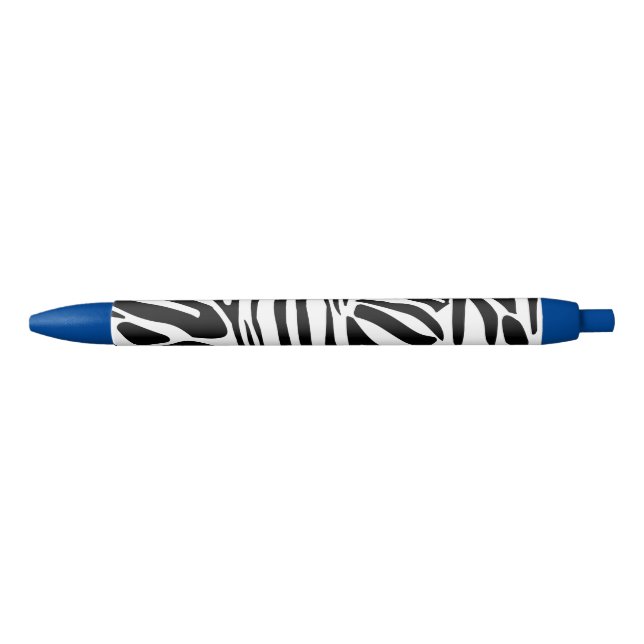 Bolígrafo De Tinta Negra Patrón de cebra (Anverso)