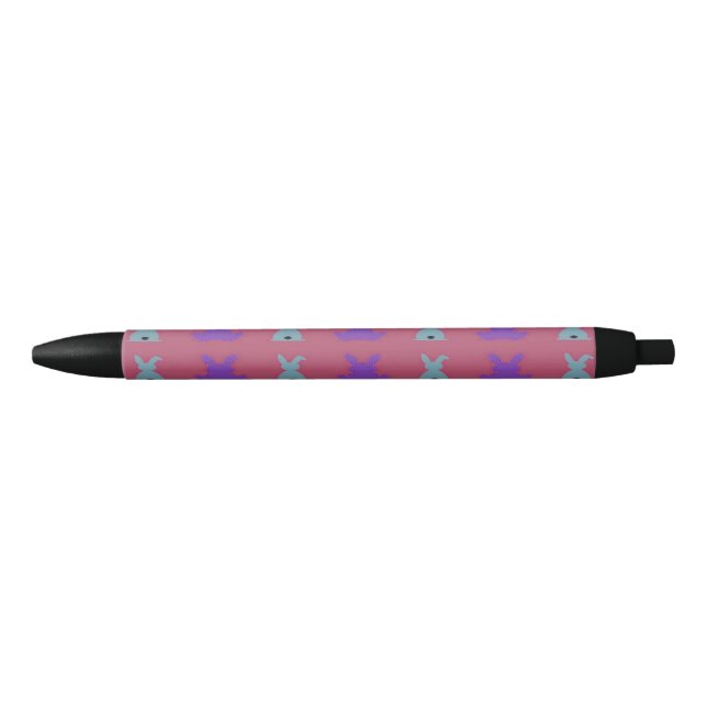 Bolígrafo De Tinta Negra patrón de conejitos de Pascua (Anverso)
