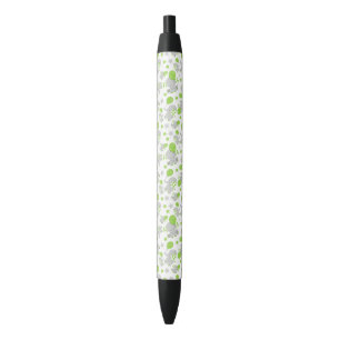 Bolígrafo De Tinta Negra Patrón de Elefantes, Elefantes Cutos - Gris Verde
