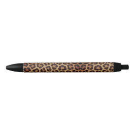 Bolígrafo De Tinta Negra Patrón de estampado de leopardo