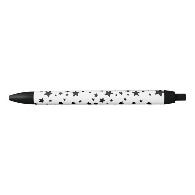 Bolígrafo De Tinta Negra Patrón de estrella negra (Anverso)