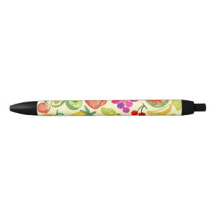 Bolígrafo De Tinta Negra Patrón de frutas