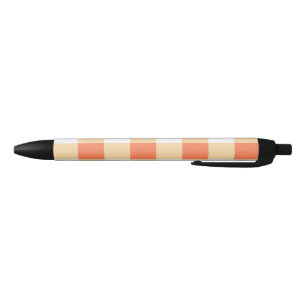 Bolígrafo De Tinta Negra Patrón de Gingham
