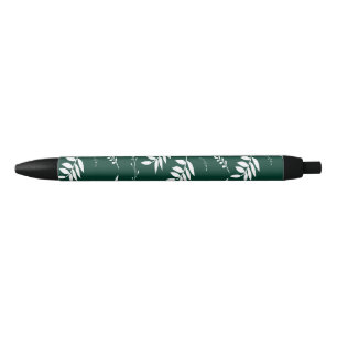 Bolígrafo De Tinta Negra patrón de hoja