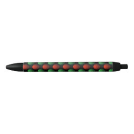 Bolígrafo De Tinta Negra Patrón de lágrima roja y verde