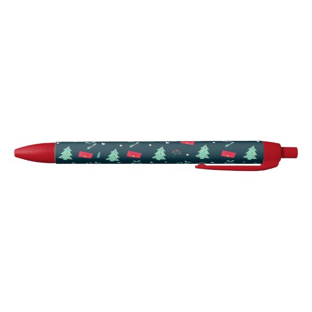 Bolígrafo De Tinta Negra Patrón de navidades, diseño popular, lápiz de tint (Parte de abajo)