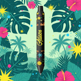 Bolígrafo De Tinta Negra Patrón de Negocio de Mono