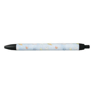 Bolígrafo De Tinta Negra Patrón de Pascua Azul