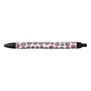 Bolígrafo De Tinta Negra Patrón de puntos psíquicos coloridos I + tus ideas