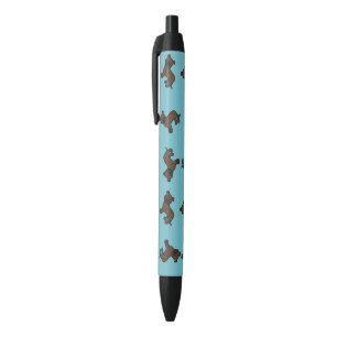 Bolígrafo De Tinta Negra Patrón de Staffordshire Bull Terrier atigrado