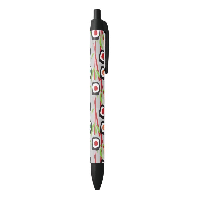 Bolígrafo De Tinta Negra Patrón de sushi (Parte inferior (Vertical))