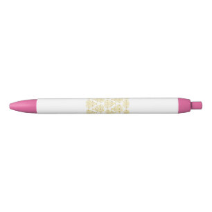 Bolígrafo De Tinta Negra Patrón Mendela, oro