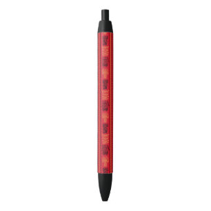 Bolígrafo De Tinta Negra Patrón Nativo Rojo Tribu étnica Boho Cultura