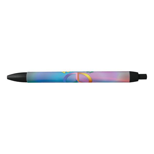 Bolígrafo De Tinta Negra ¡Paz fuera! (Anverso)