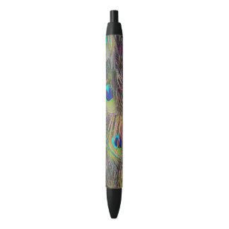 Bolígrafo De Tinta Negra Peacock Feathers