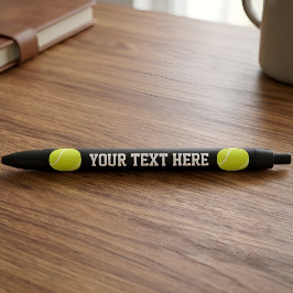 Bolígrafo De Tinta Negra Pelota de tenis nombre personalizado del equipo o