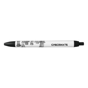 Bolígrafo De Tinta Negra Pen Chess