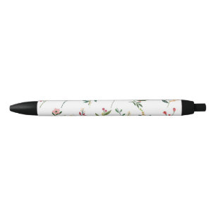 Bolígrafo De Tinta Negra PEN con diseño floral