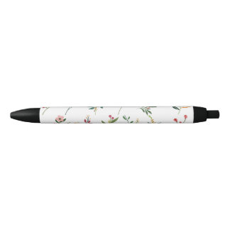 Bolígrafo De Tinta Negra PEN con diseño floral