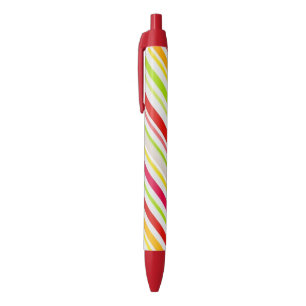 Bolígrafo De Tinta Negra Pen Office and School Pen Colorful Stripe
