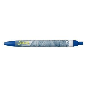 Bolígrafo De Tinta Negra Pen Office and School Pen Dinosaur