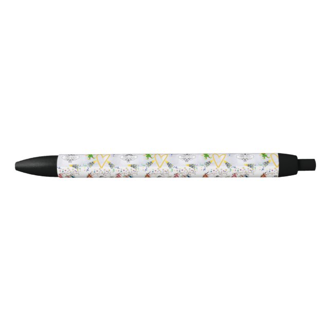 Bolígrafo De Tinta Negra Pen Office and School Pen Feliz cumpleaños de Navi (Anverso)