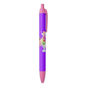 Bolígrafo De Tinta Negra Pen Office and School Pen Hadas Crema de hielo Púr