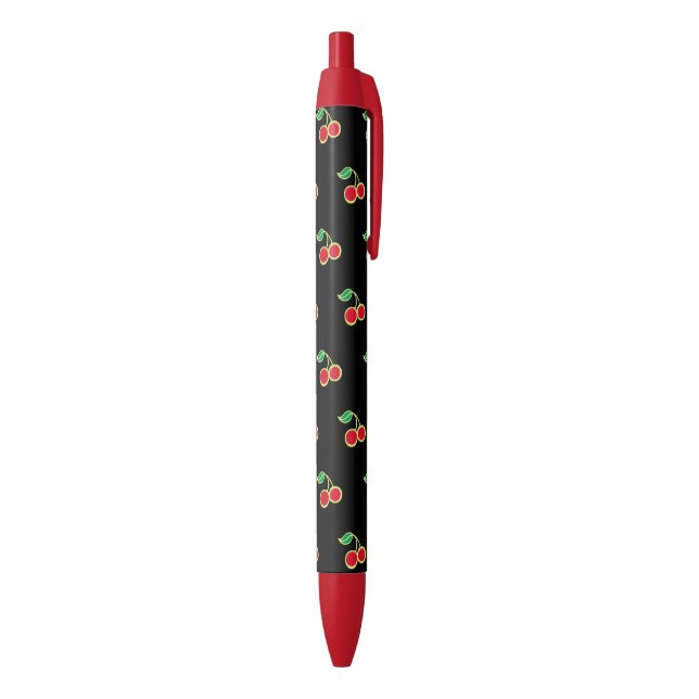 Bolígrafo De Tinta Negra Pens de escritura Black Cherry Retro (Parte inferior (Vertical))