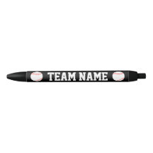 Pens de texto del equipo de béisbol Personalizado