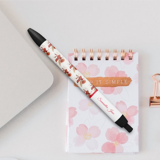 Bolígrafo De Tinta Negra Pequeño y pequeño Red Volando Hadas Fantasía (Subido por el creador)