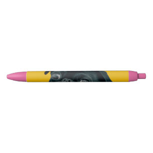 Bolígrafo De Tinta Negra perro amarillo