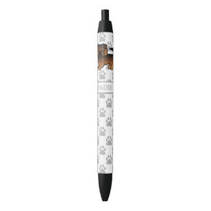 Bolígrafo De Tinta Negra Perro de dibujos animados Norfolk Terrier Grizzle