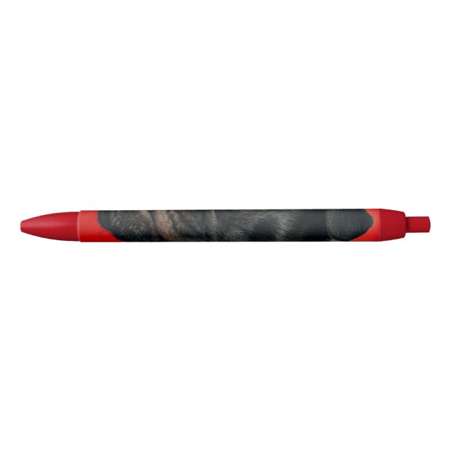 Bolígrafo De Tinta Negra perro rojo (Anverso)
