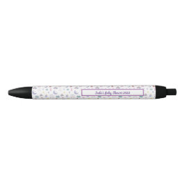 Bolígrafo De Tinta Negra Personalizable Género Neutral Pastel Baby Shower